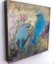 Load image into Gallery viewer, Language of BlueBirds | Original Mixed Media Painting