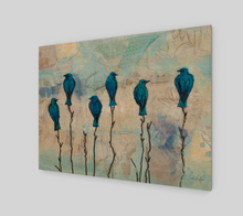 Load image into Gallery viewer, Bluebird Friends | Wood Print
