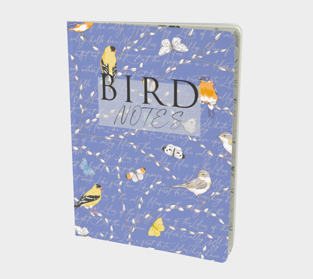 Bird Notes Large Notebook