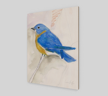 Load image into Gallery viewer, Bluebird Study | Wood Print
