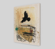 Load image into Gallery viewer, Crow Flies at Dawn | Wood Print
