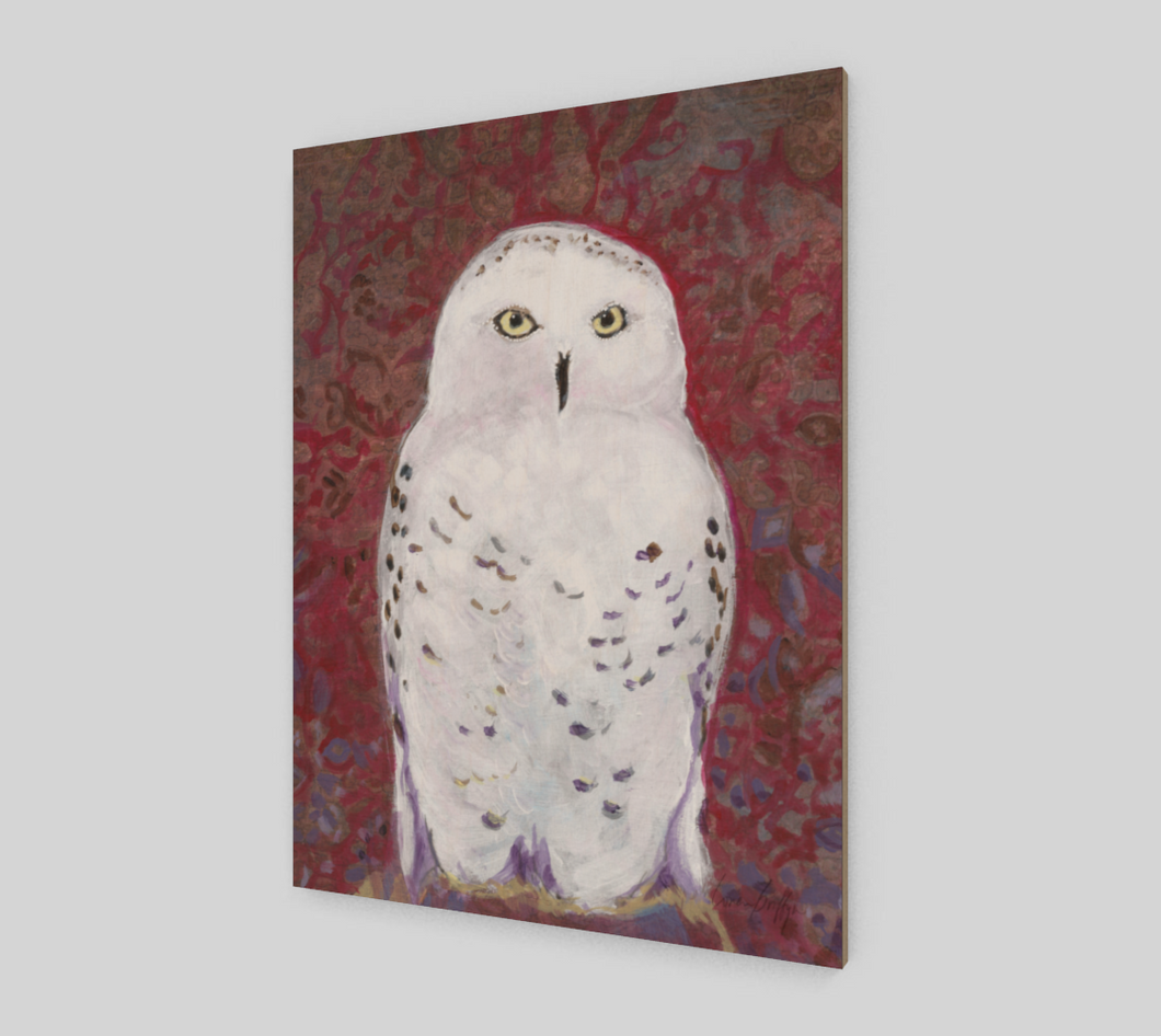 King Snowy Owl | Wood Print