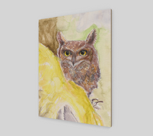 Load image into Gallery viewer, Eagle Owl | Wood Print
