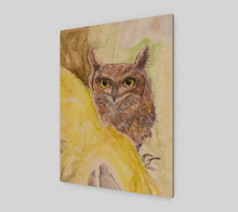 Load image into Gallery viewer, Eagle Owl | Wood Print
