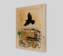 Load image into Gallery viewer, Crow Flies at Dawn | Wood Print
