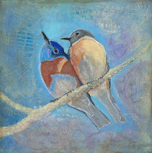 Load image into Gallery viewer, BlueBird Travels | Original Mixed Media Painting
