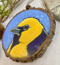 Load image into Gallery viewer, Oriole | Original Wood Slice Painting
