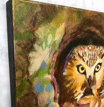 Load image into Gallery viewer, Little Owl |Original Mixed Media Painting
