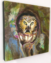 Load image into Gallery viewer, Little Owl |Original Mixed Media Painting
