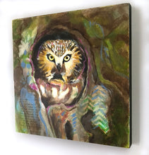 Load image into Gallery viewer, Little Owl |Original Mixed Media Painting
