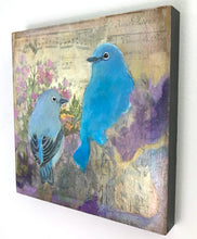 Load image into Gallery viewer, Language of BlueBirds | Original Mixed Media Painting
