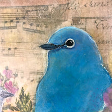 Load image into Gallery viewer, Language of BlueBirds | Original Mixed Media Painting
