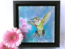 Load image into Gallery viewer, Pixel-Hummingbird Series | Original Acrylic Painting
