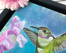 Load image into Gallery viewer, Pixel-Hummingbird Series | Original Acrylic Painting
