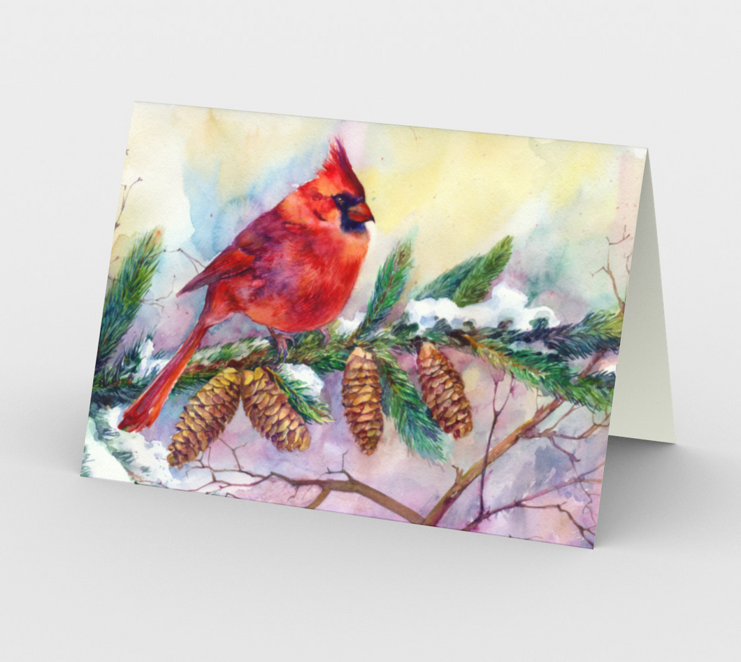 Cardinal Christmas Card