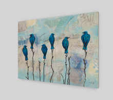 Load image into Gallery viewer, Bluebird Friends | Wood Print
