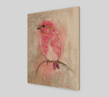 Load image into Gallery viewer, Red Finch | Wood Print
