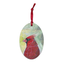 Load image into Gallery viewer, Christmas Cardinal Wood Ornaments
