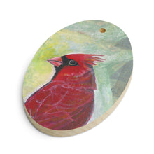 Load image into Gallery viewer, Christmas Cardinal Wood Ornaments
