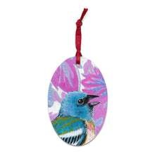 Load image into Gallery viewer, Lazuli Bunting Wood Ornaments
