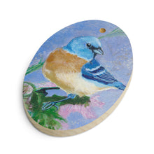 Load image into Gallery viewer, Blue Bird Wood Ornaments
