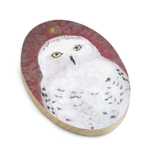 Load image into Gallery viewer, Snowy Owl Christmas Wood Ornaments
