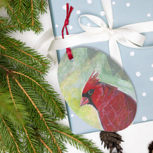 Load image into Gallery viewer, Christmas Cardinal Wood Ornaments
