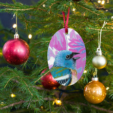 Load image into Gallery viewer, Lazuli Bunting Wood Ornaments
