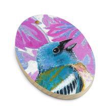 Load image into Gallery viewer, Lazuli Bunting Wood Ornaments
