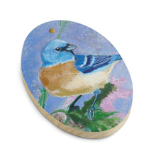 Load image into Gallery viewer, Blue Bird Wood Ornaments
